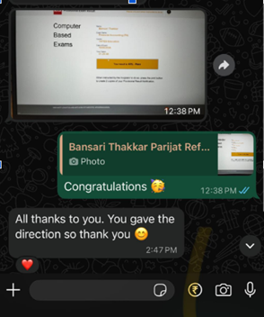 Bansari Thakkar — Financial Accounting ACCA result and feedback
